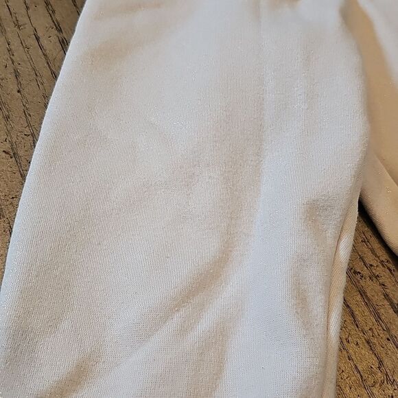 Cream shimmer sweatpant jogger size XS - Picture 3 of 10